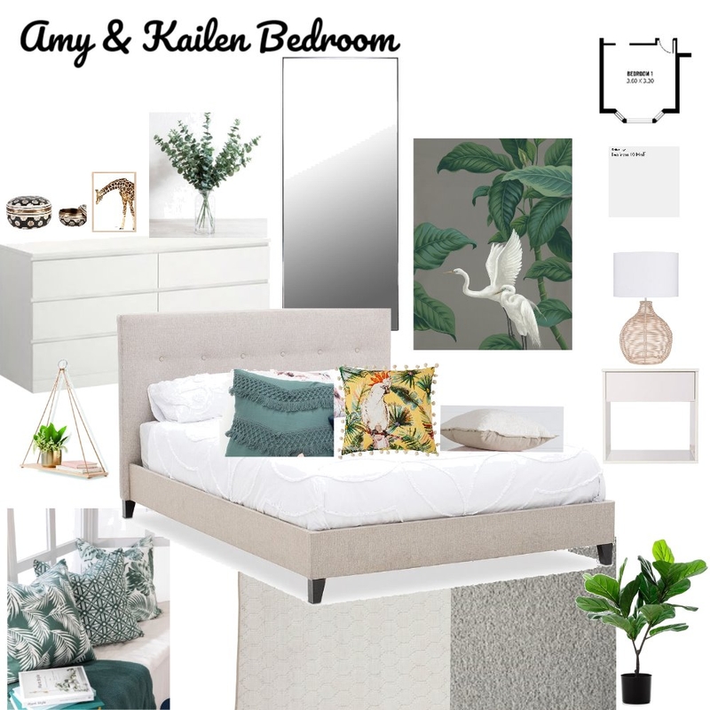 Amy &amp; Kailen Bedroom Mood Board by lesleykayrey on Style Sourcebook