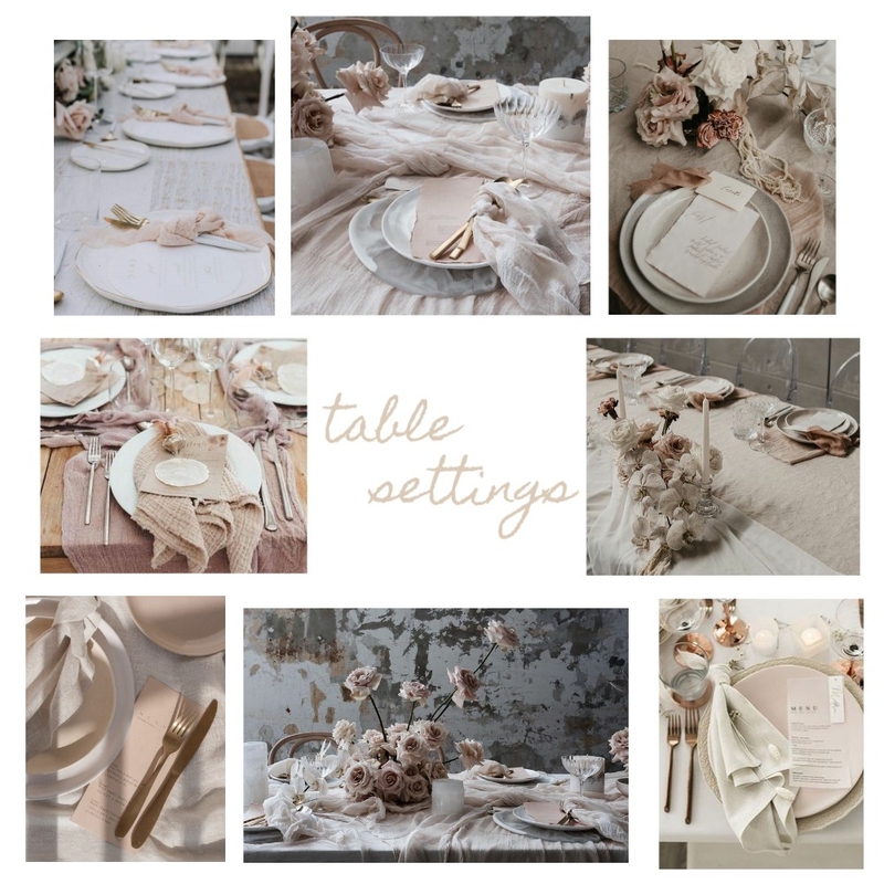 Table Settings Mood Board by BellaK on Style Sourcebook