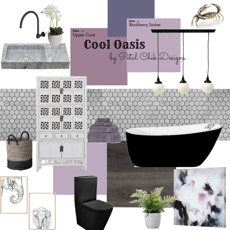 Cool Oasis Mood Board by petalchikdesigns on Style Sourcebook