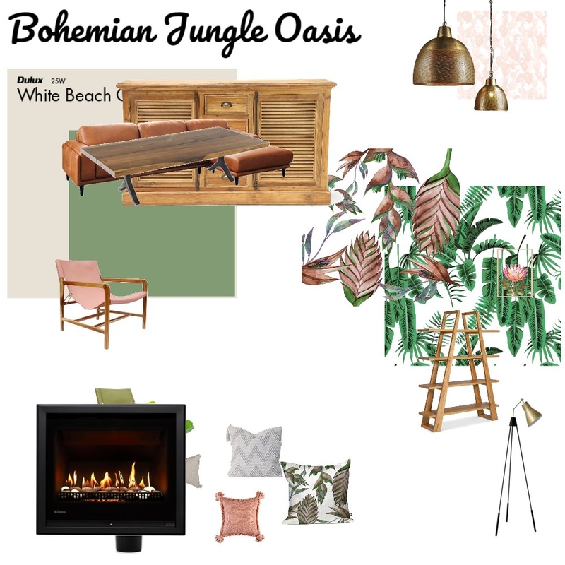 Bohemian Jungle Oasis Mood Board by sophieandrews on Style Sourcebook