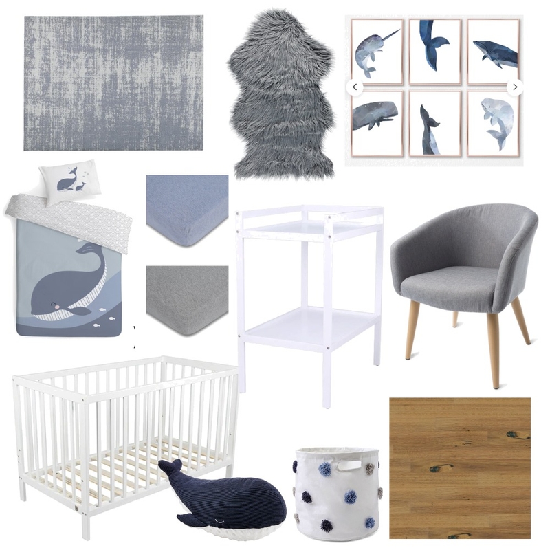 Boys Whale themed Nursery Mood Board by mariah.cooke on Style Sourcebook