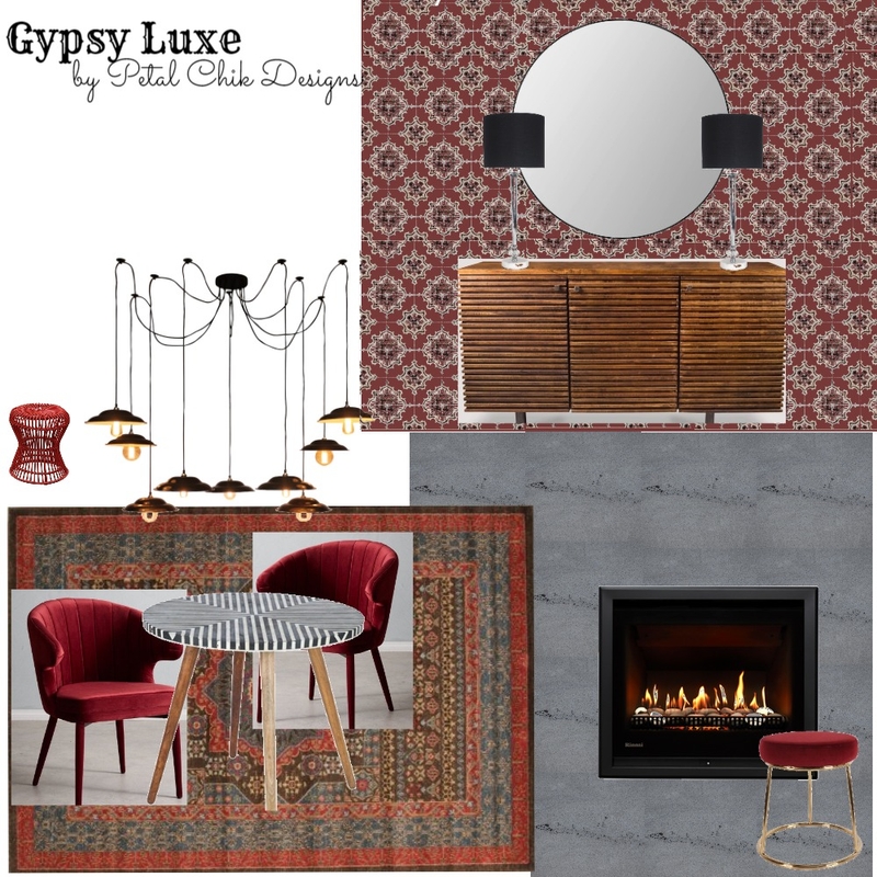 Gypsy Luxe Mood Board by petalchikdesigns on Style Sourcebook