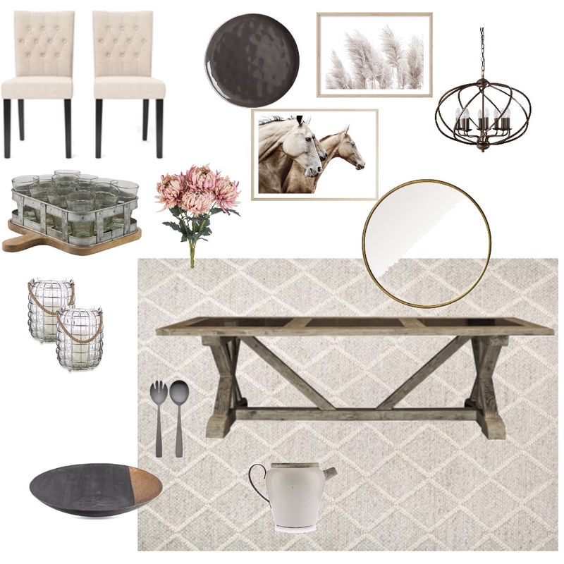 Farmhouse Dining Room Mood Board by lmihuc on Style Sourcebook