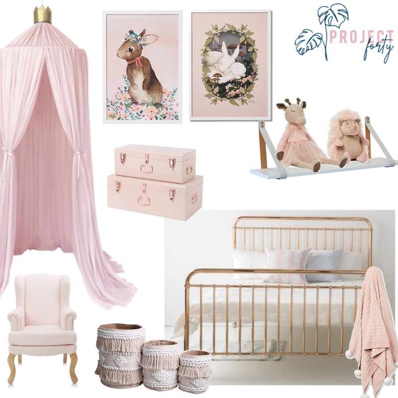 Girls bedroom Mood Board by Project Forty on Style Sourcebook