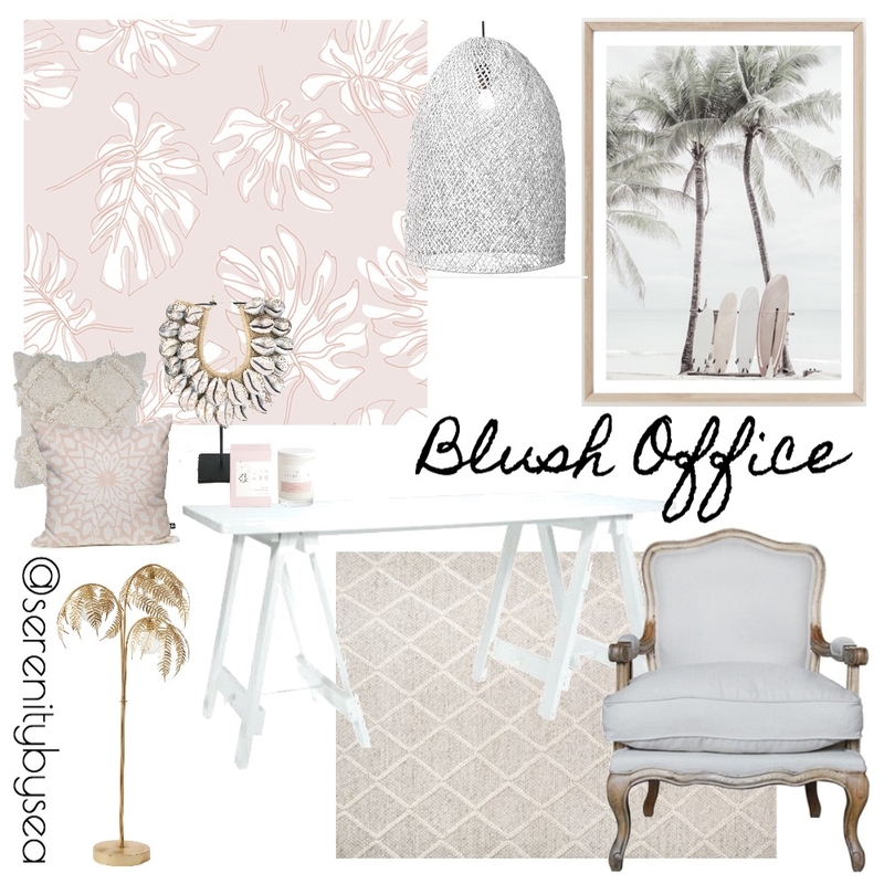 Blush Office Mood Board by serenitybysea on Style Sourcebook