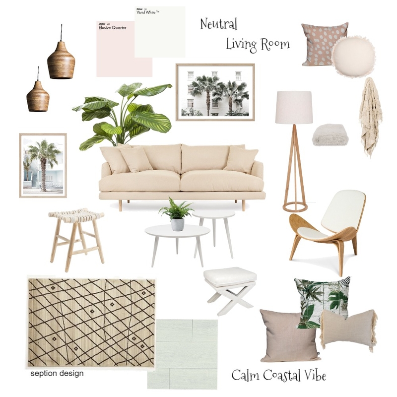 Neutral Living Room Mood Board by Septiondesign on Style Sourcebook