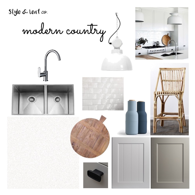 Modern Country Mood Board by Style and Leaf Co on Style Sourcebook