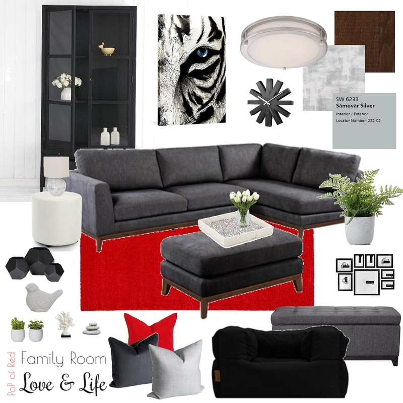 PoP of Red - Family Room Mood Board by brianna-mcdonald on Style Sourcebook