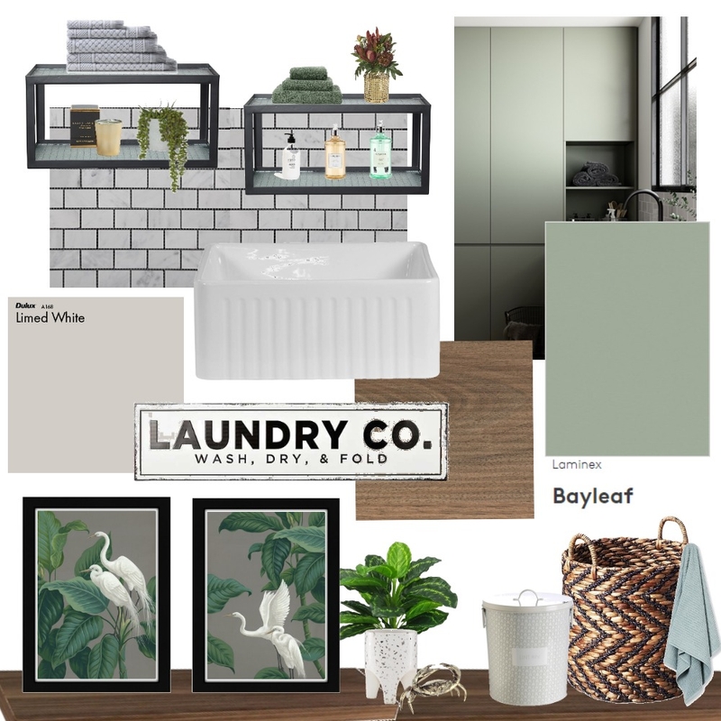 Greens Laundry &amp; Co. Mood Board by The Inner Collective on Style Sourcebook