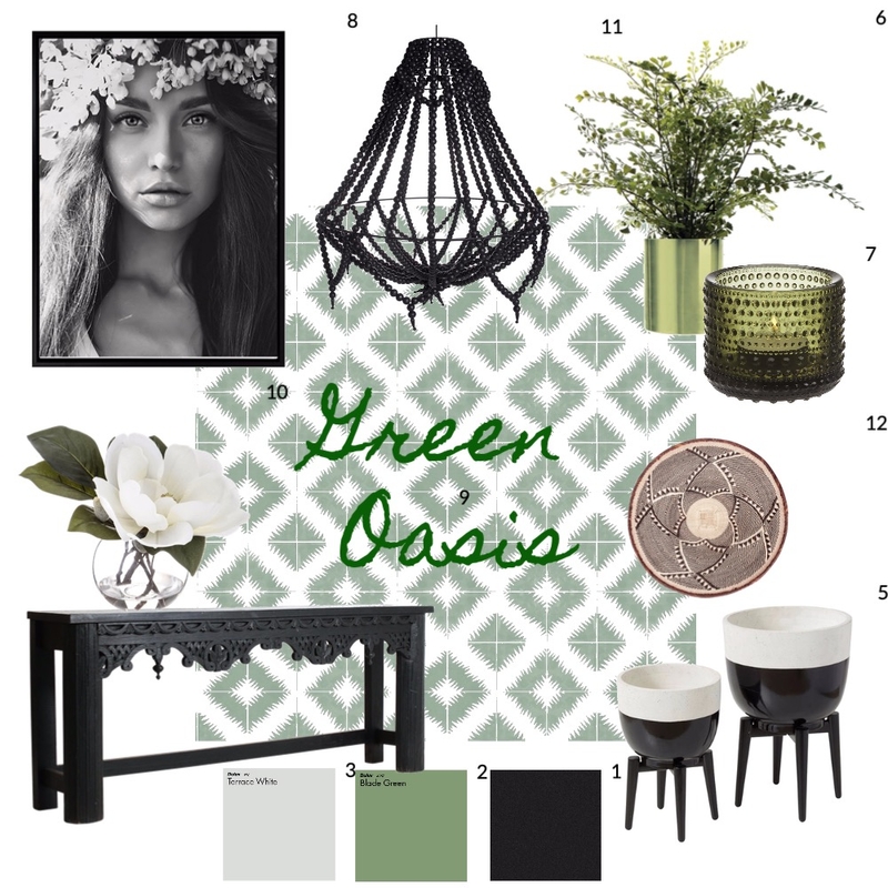 Green Oasis Mood Board by Heritage Hall Style & Design on Style Sourcebook
