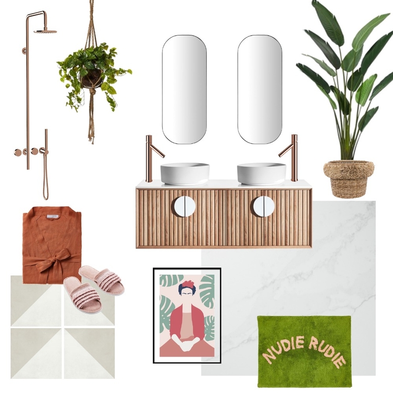 Rose Gold Bathroom Mood Board by Eliza Grace Interiors on Style Sourcebook