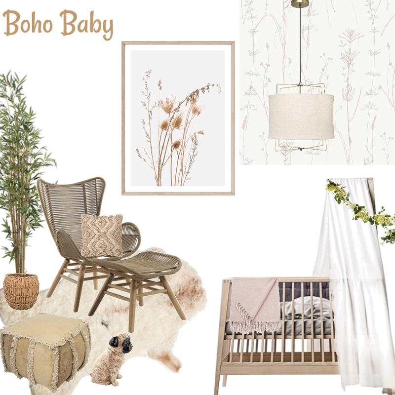 Boho Baby Mood Board by Elements Aligned Interior Design on Style Sourcebook