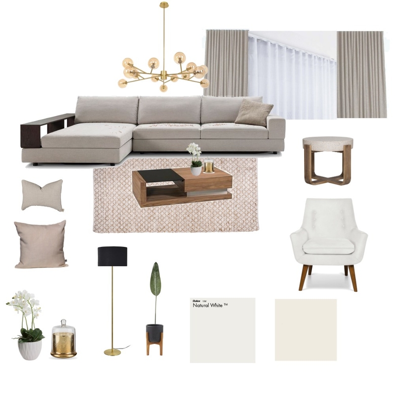 Living room - neutrals Mood Board by dreamspacesbyACinteriors on Style Sourcebook