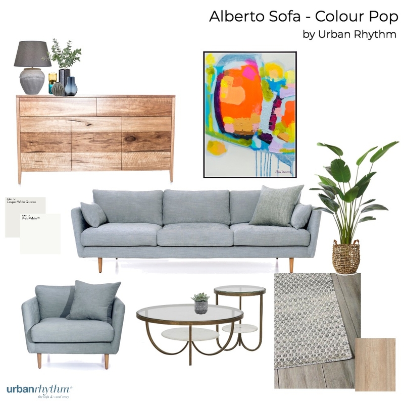 Alberto Sofa - Colour Pop Mood Board by Urban Rhythm on Style Sourcebook