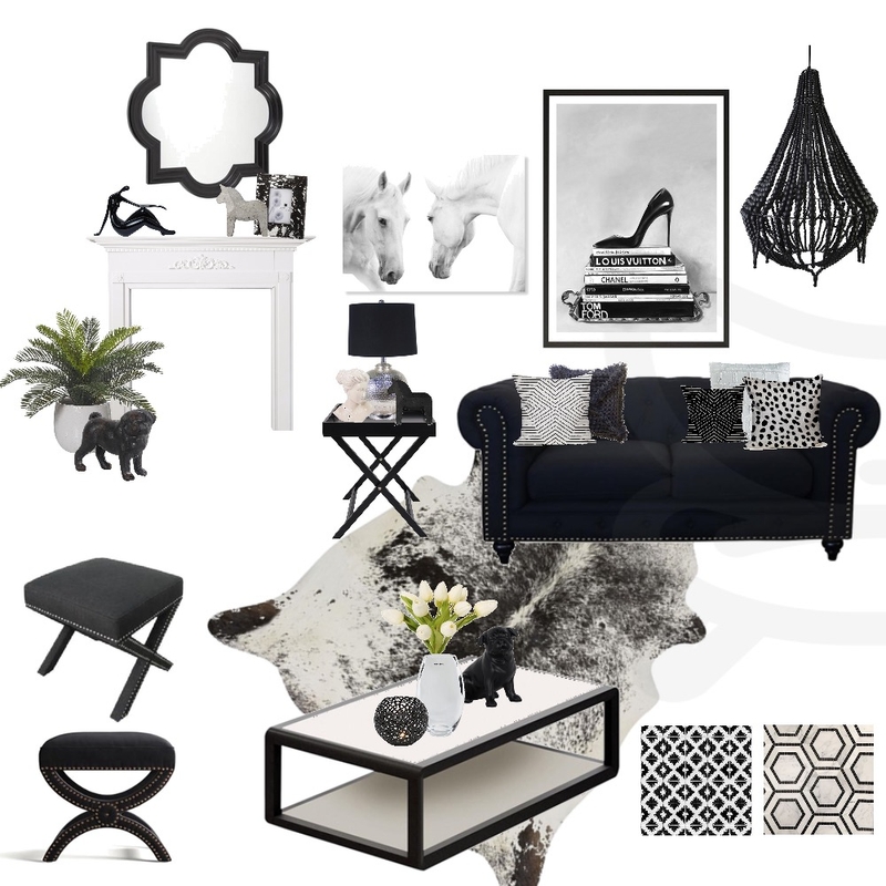 Black and White Mood Board Mood Board by My Interior Stylist on Style Sourcebook