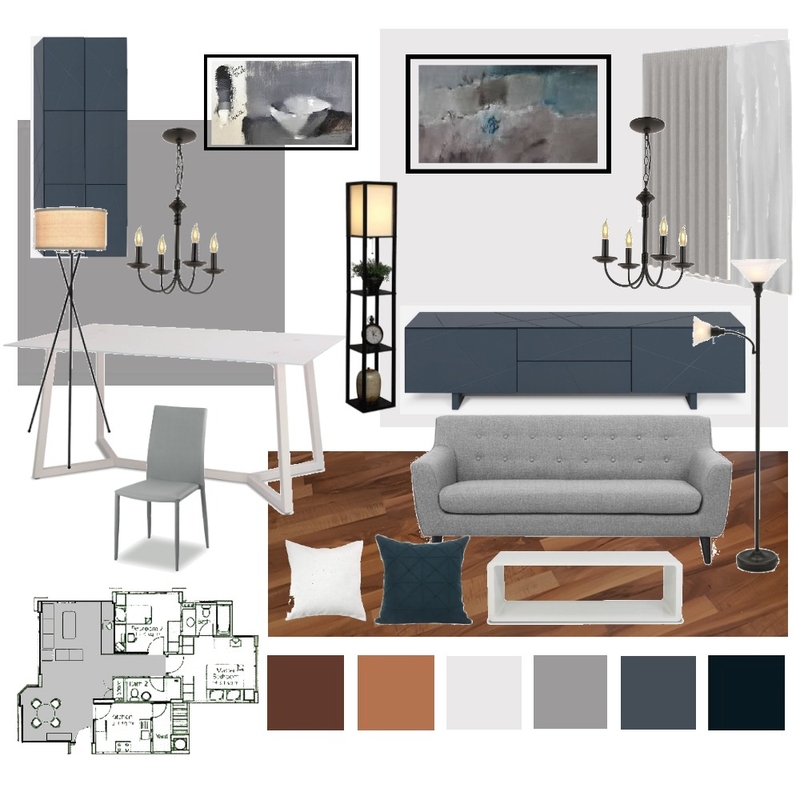Living and Dining Room Mood Board by TeckHock on Style Sourcebook