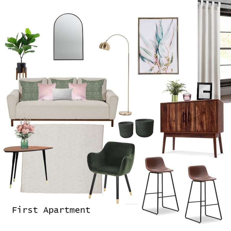 My First Apartment Mood Board by The Inner Collective on Style Sourcebook