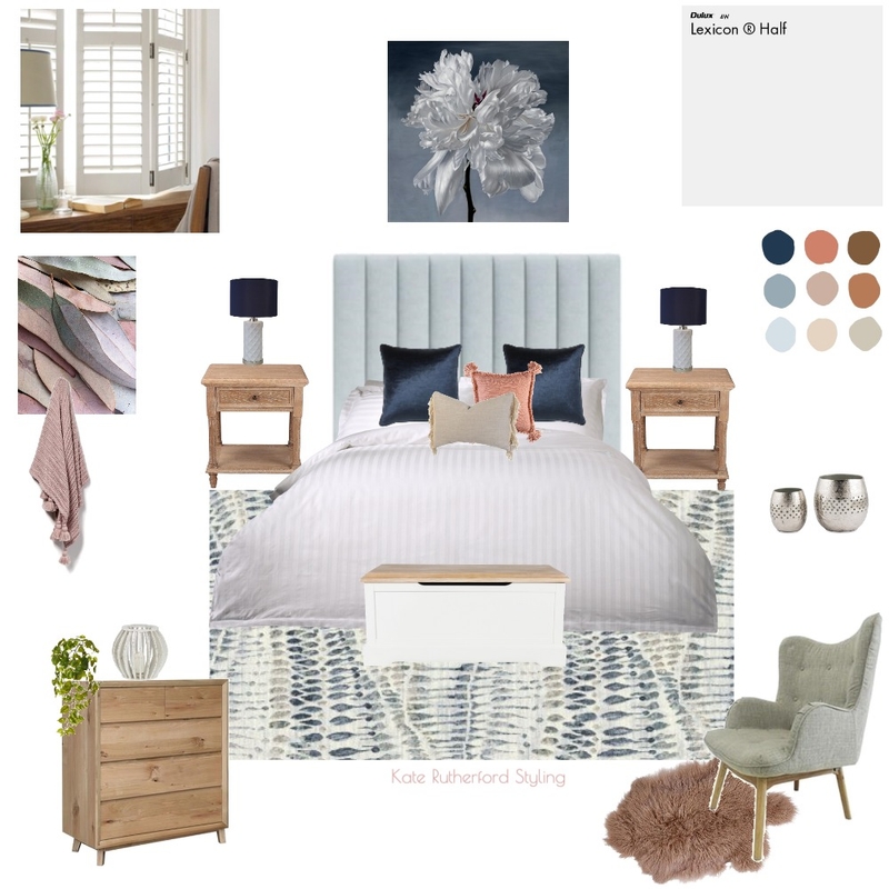 Master Bedroom Mood Board by Kate Rutherford Styling on Style Sourcebook