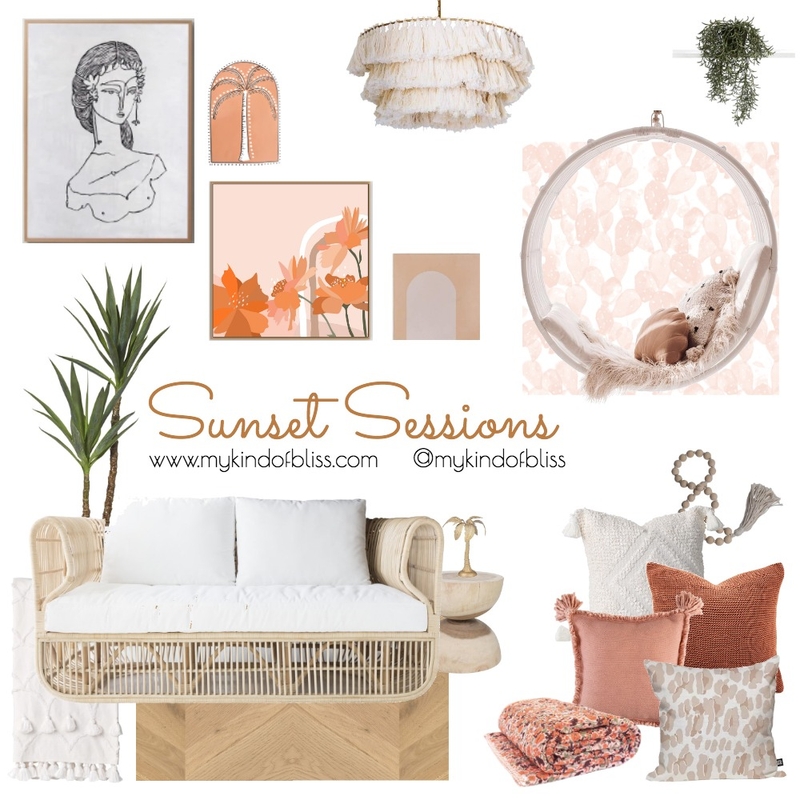 Sunset Sessions Mood Board by My Kind Of Bliss on Style Sourcebook