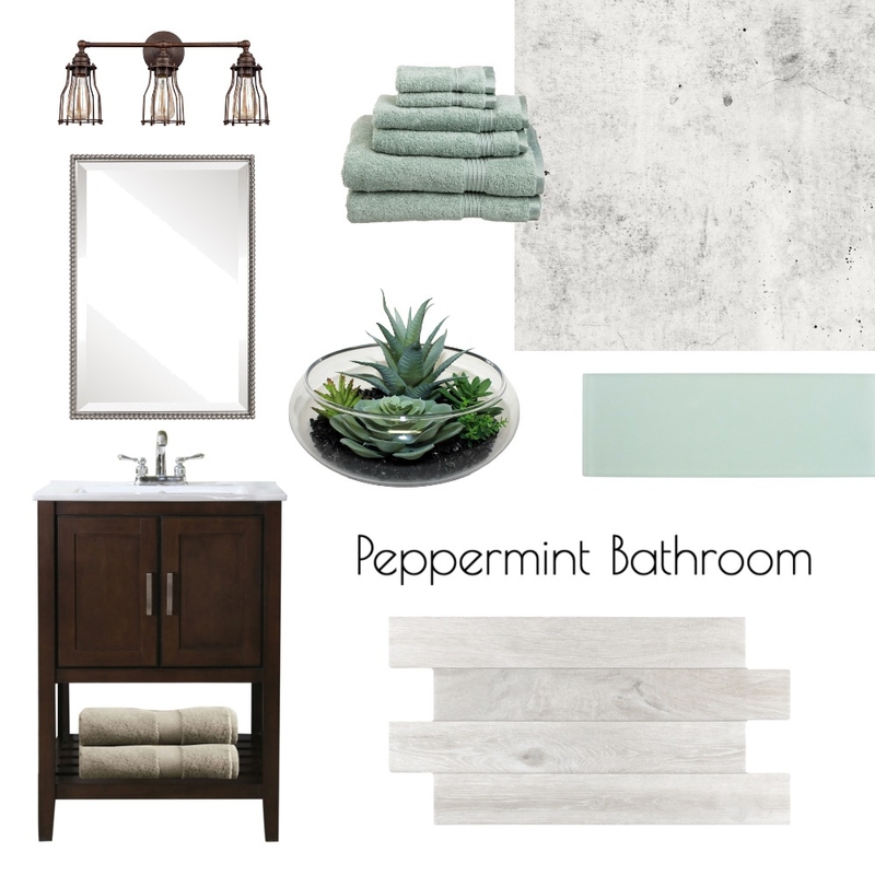 Peppermint Bathroom Mood Board by alyssaig on Style Sourcebook