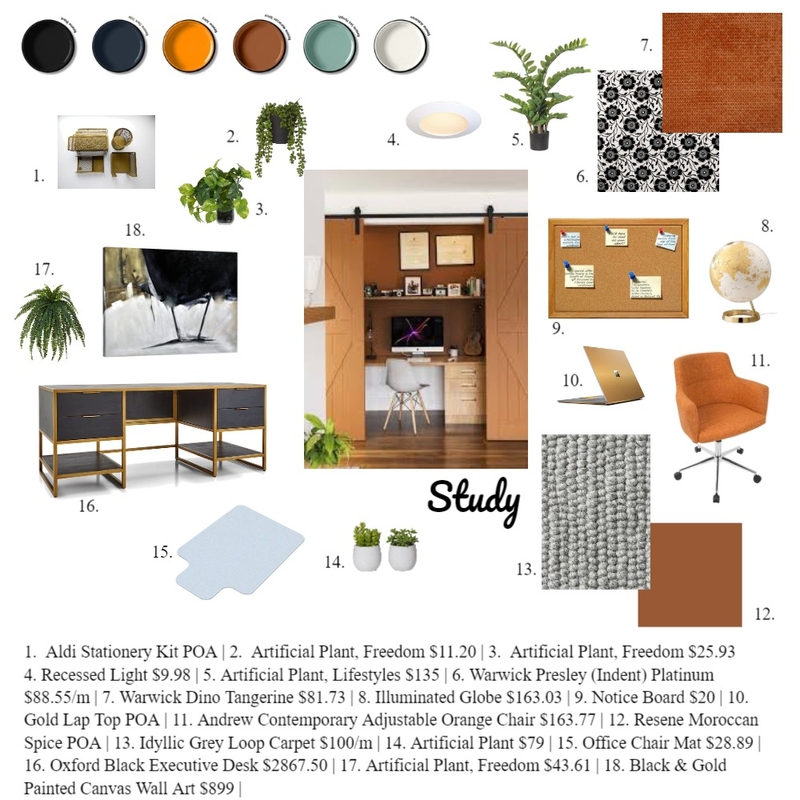 Study Mood Board by Julzp on Style Sourcebook