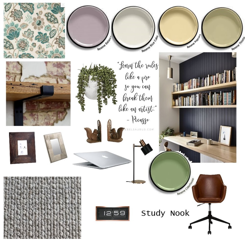 Study Nook Mood Board by kirstylee on Style Sourcebook