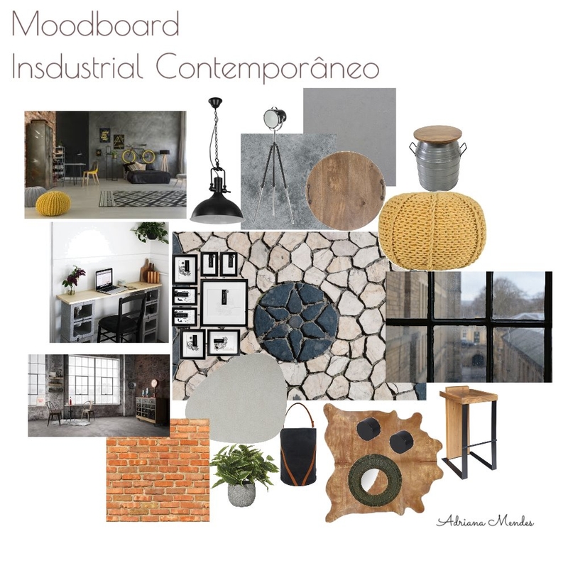 Mood boarde Industrial Contemporâneo Mood Board by Dribastos on Style Sourcebook