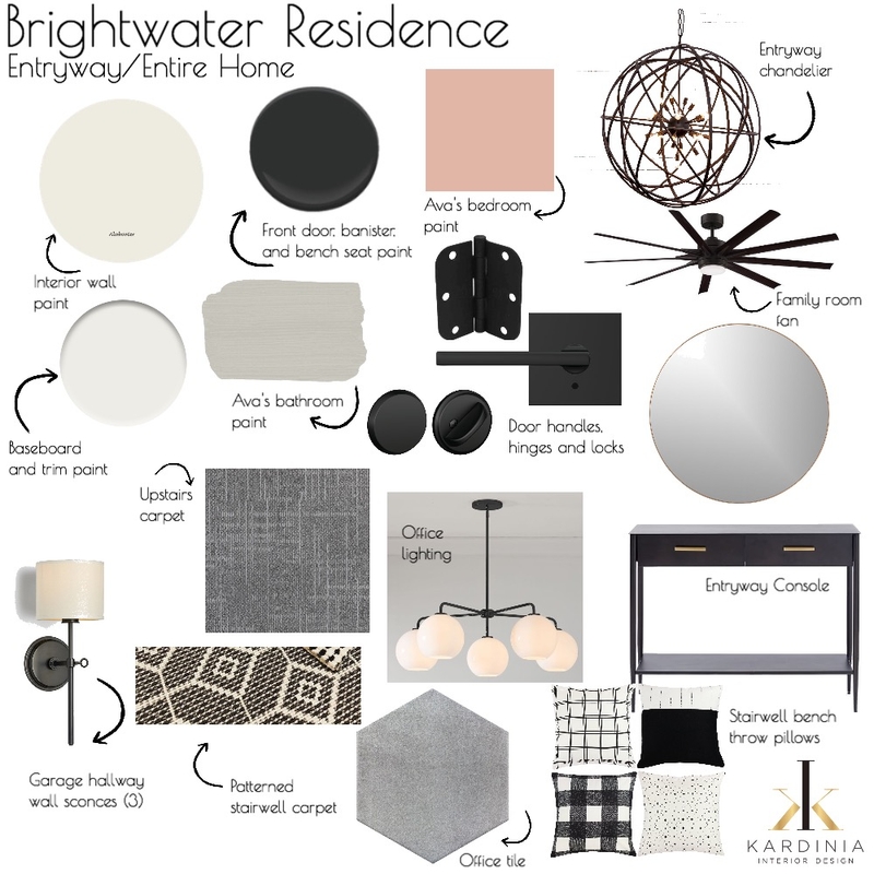 Brightwater Residence - Entryway and Entire Home Mood Board by kardiniainteriordesign on Style Sourcebook