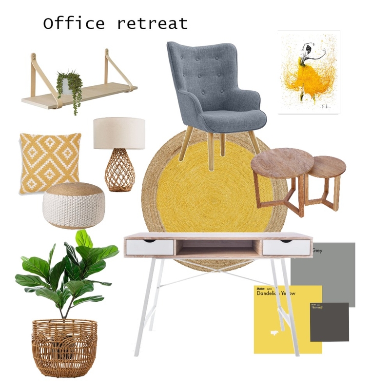 Office Retreat Mood Board by KristieWydro on Style Sourcebook