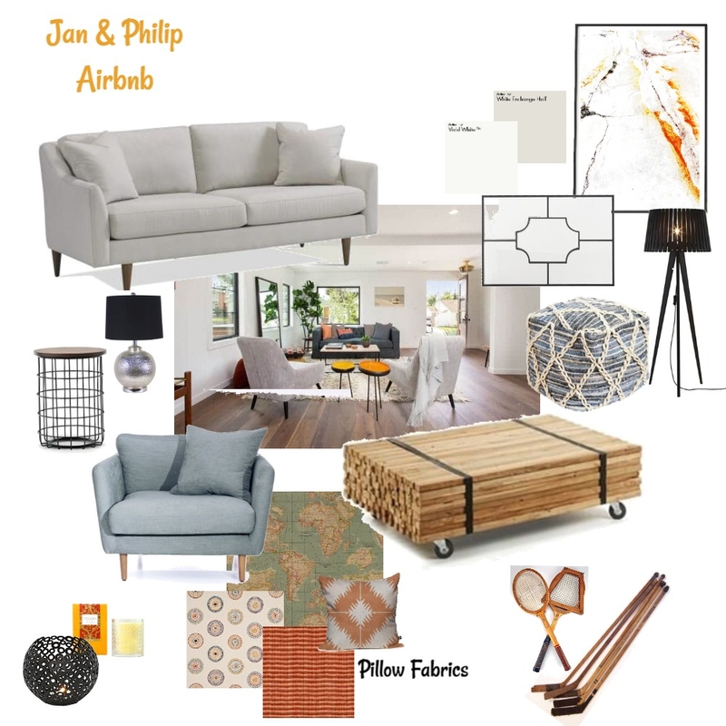 AirbnbHouse/Living Room Mood Board by Amydelusso on Style Sourcebook