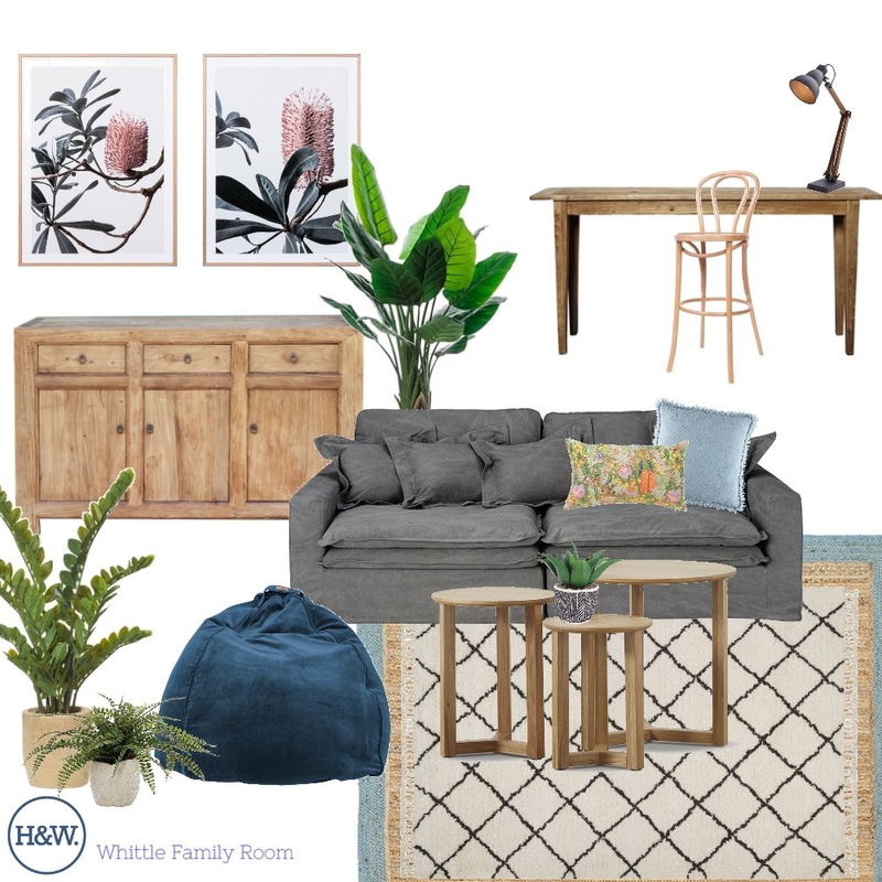 Whittel Family Room Mood Board by Holm & Wood. on Style Sourcebook