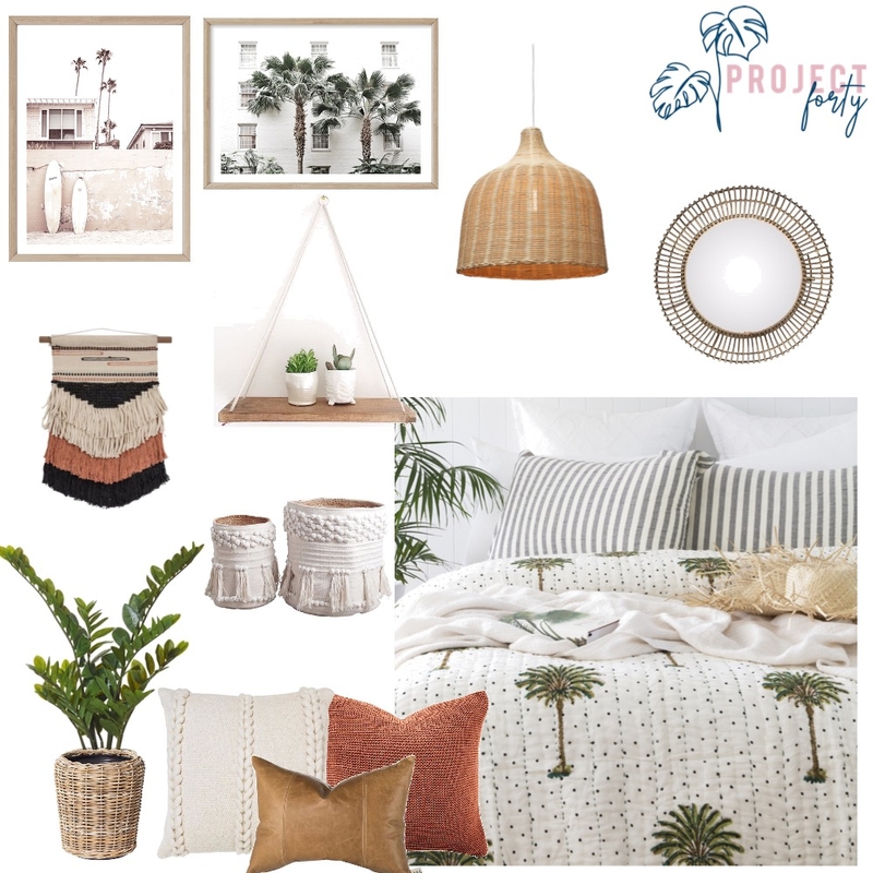 Coastal Boho Mood Board by Project Forty on Style Sourcebook