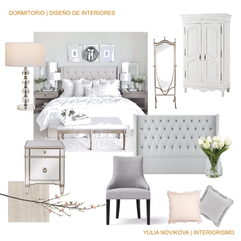 Bedroom | Grey&amp;Fawn Rose Mood Board by YNdesign | Online Interior Design on Style Sourcebook