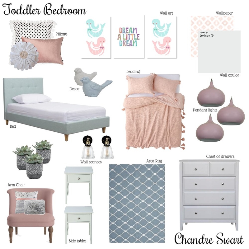 Toddler bedroom Mood Board by ChandreSwart on Style Sourcebook