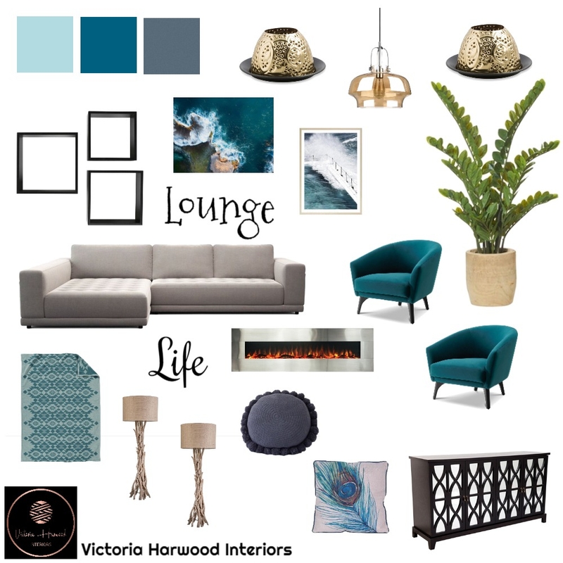 Lounge Life Mood Board by Victoria Harwood Interiors on Style Sourcebook