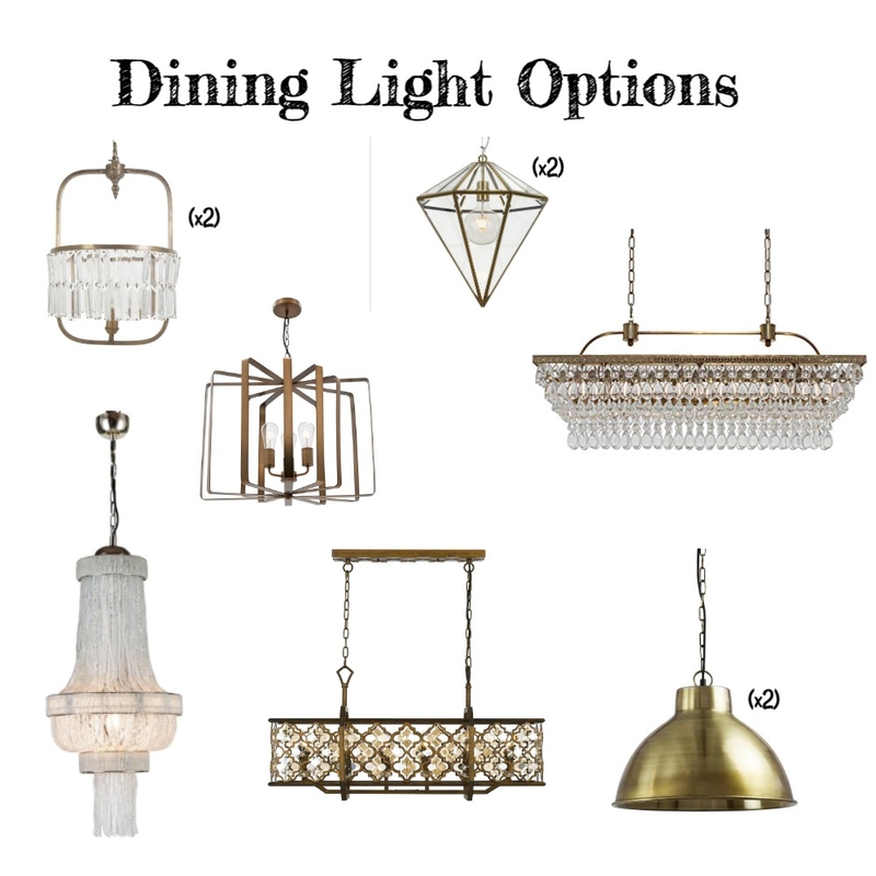 Dining Lighting Options Mood Board by aphraell on Style Sourcebook