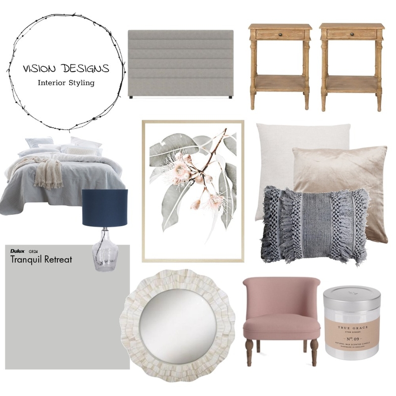 Master suite hamptons Mood Board by Vision design  on Style Sourcebook