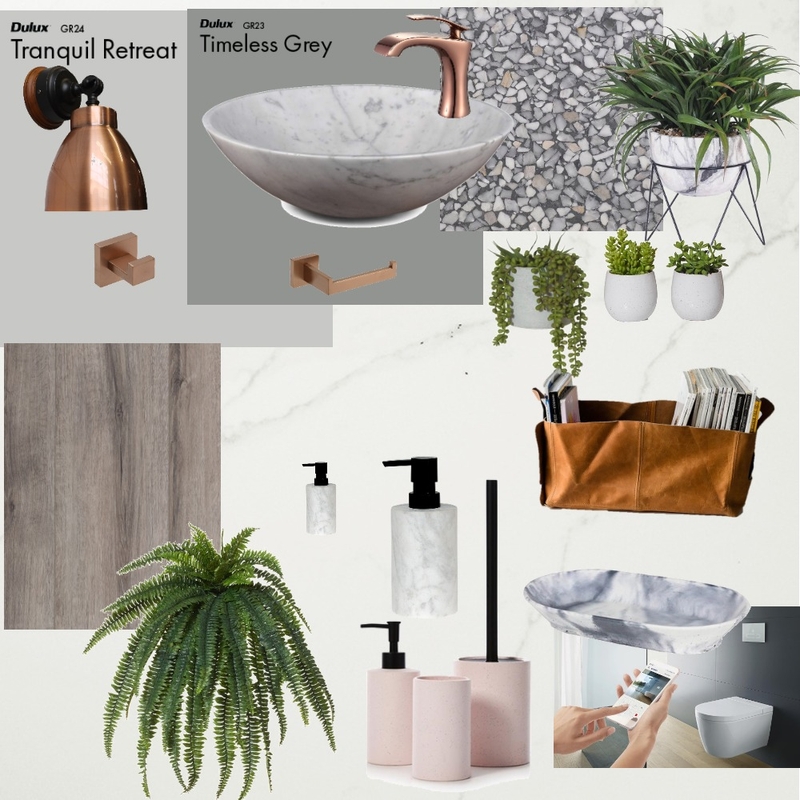 Bathroom rosè and marble Mood Board by minou on Style Sourcebook