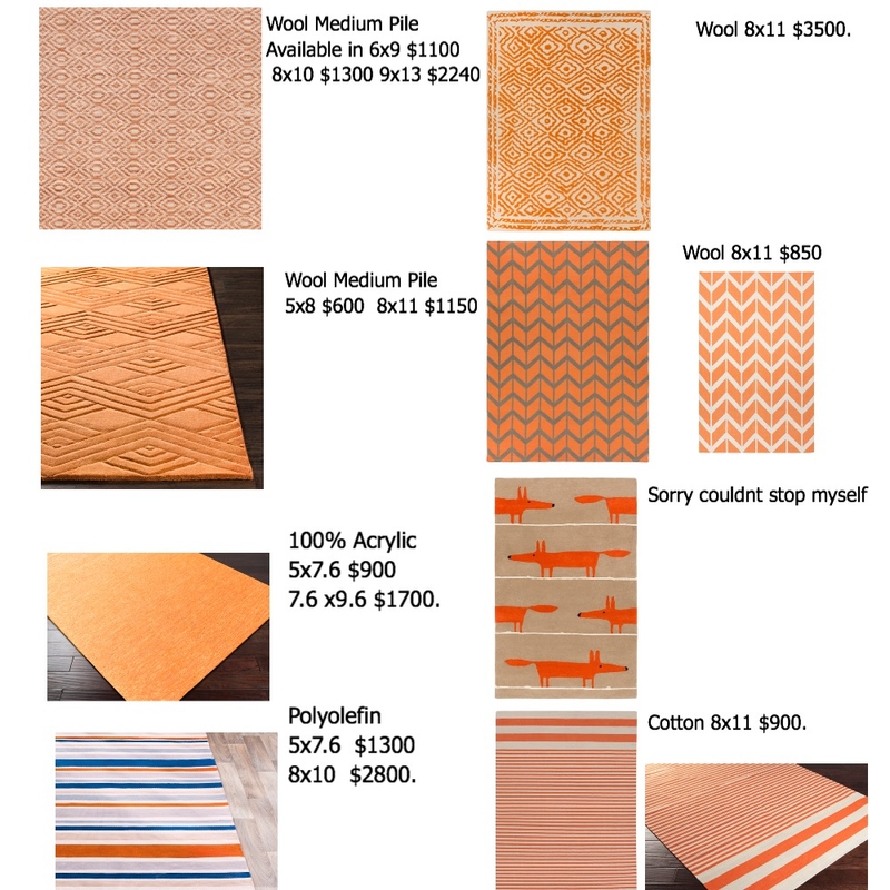 Rugs Orange, Fiona Mood Board by Bedside on Style Sourcebook