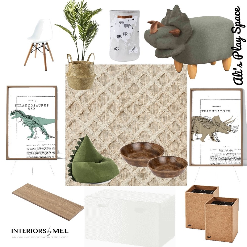 Dinosaur themed playspace Mood Board by interiorsbymell on Style Sourcebook
