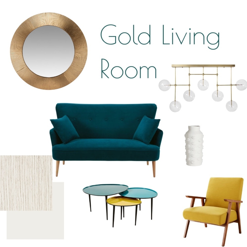 Gold Living Mood Board by barbaracoelho on Style Sourcebook