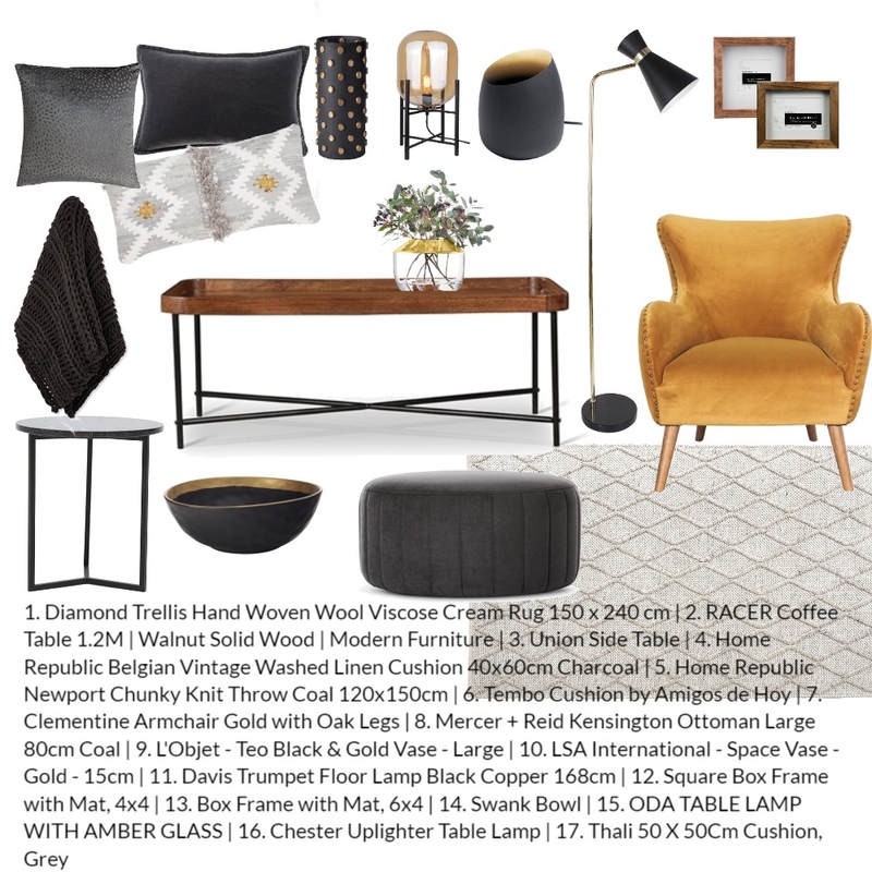 Cool into warm mod 3 Mood Board by C . Salt Interior Design  on Style Sourcebook