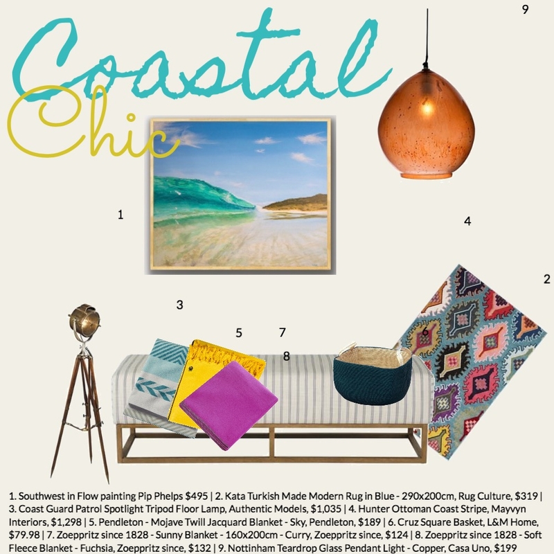 Coastal Chic Mood Board by Pip Phelps on Style Sourcebook