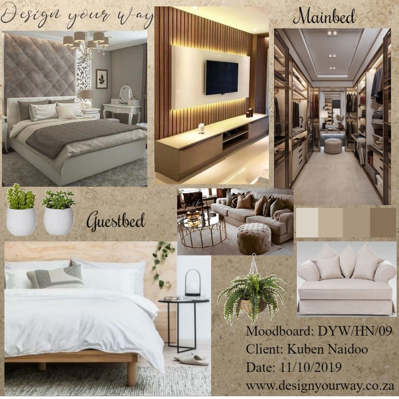 House Naidoo - Main - &amp; Guestbed Mood Board by Mariska Steenkamp on Style Sourcebook