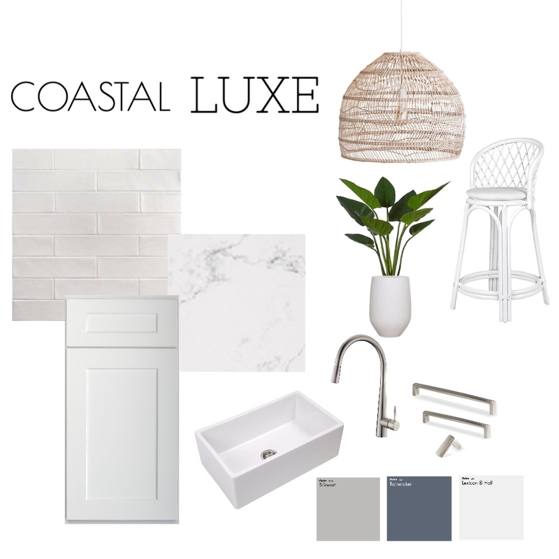 Coastal Luxe Kitchen Mood Board by Olguin Design on Style Sourcebook