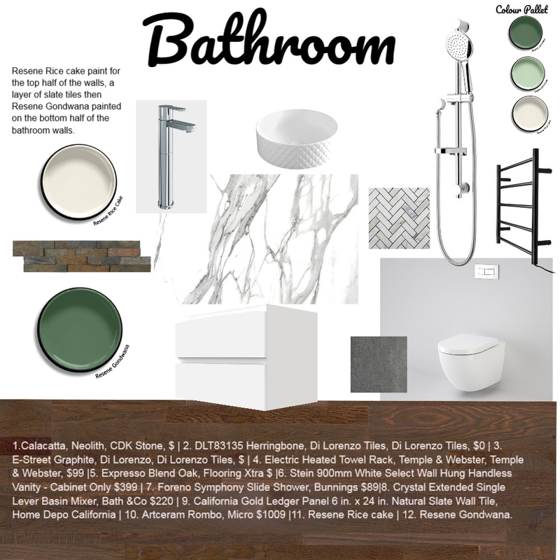 Gondwana bathroom project Mood Board by RsKrishna on Style Sourcebook
