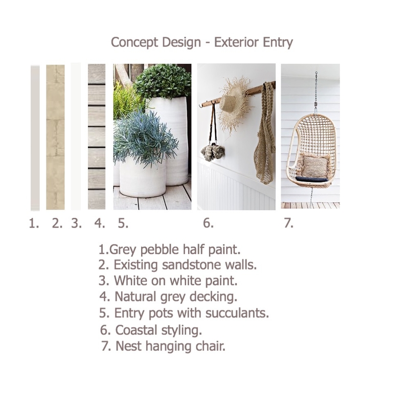 Exterior entry/stair concept Mood Board by Emerald Pear  on Style Sourcebook