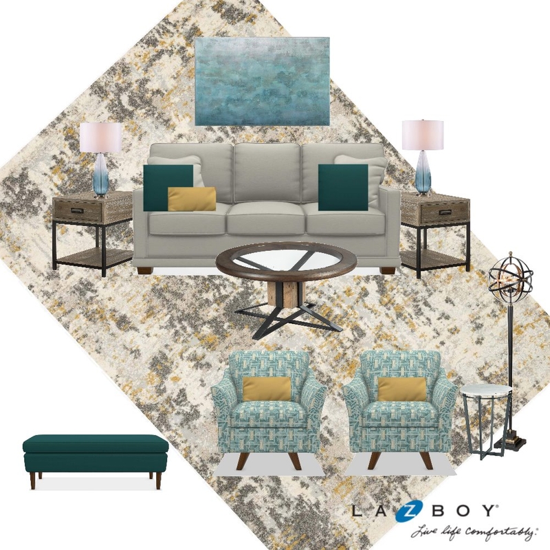 Sarah and Caleb Griffin Living Room Final Mood Board by JasonLZB on Style Sourcebook