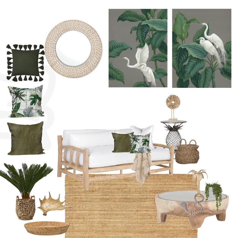 Tropical Lounge Mood Board by My Interior Stylist on Style Sourcebook