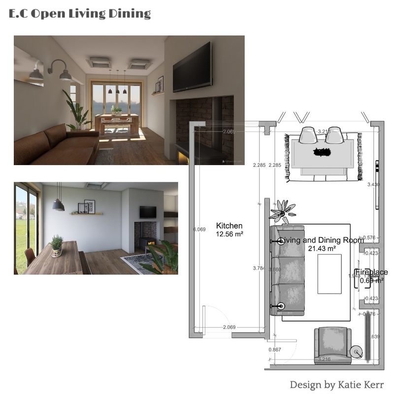 E.C Opening Plan Living: Render &amp; Floorplan Mood Board by KatieK14 on Style Sourcebook